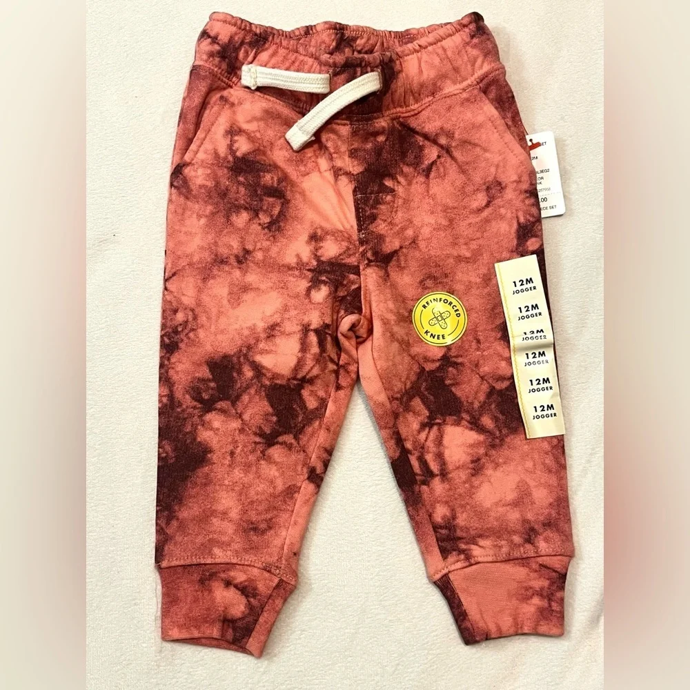 Cat & Jack Kids Tie-Dye Sweatsuit Long Sleeve Sweatshirt & Jogger Set 12 Months